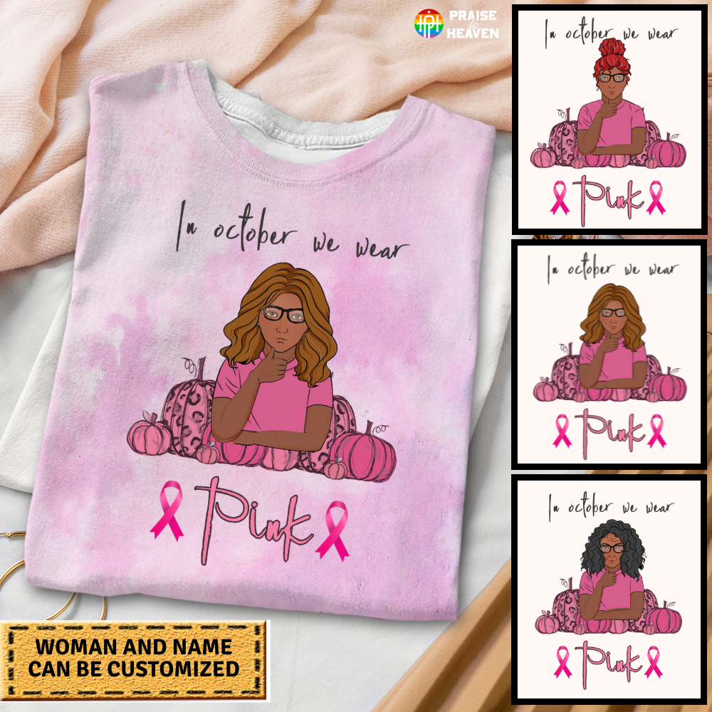Breast Cancer Awareness I Wear Pink Shirt Sweatshirt Hoodie Ap348
