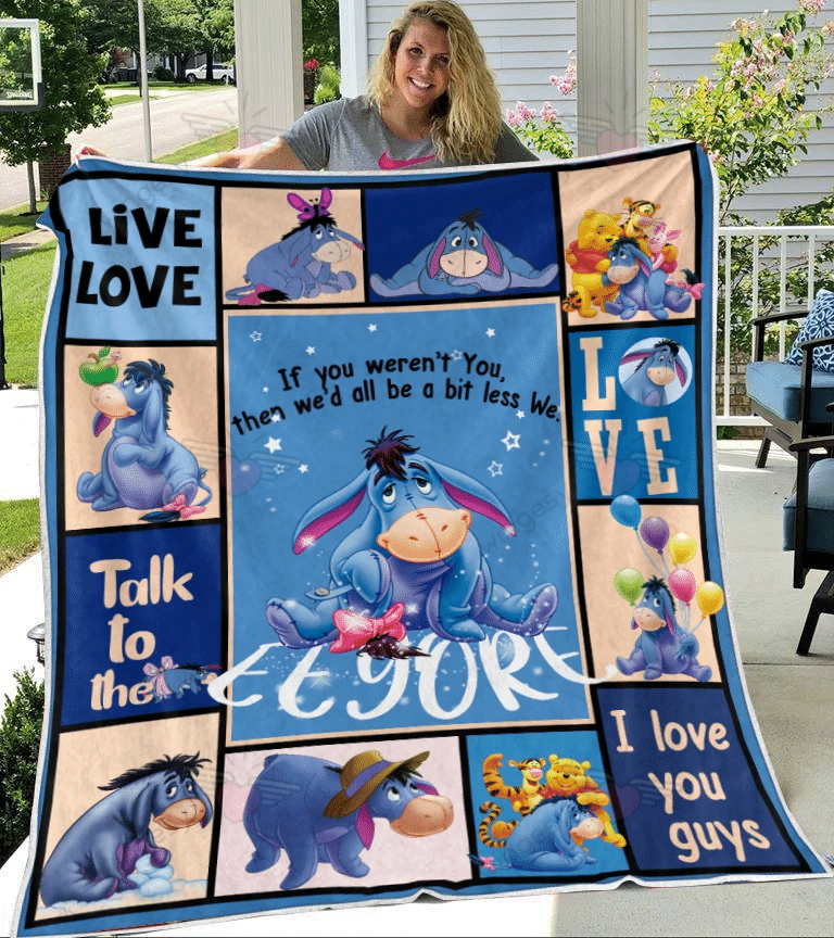 Eeyore Cartoon Cartoon Eee Live Love Quilt And Blanket-QT009070Qa