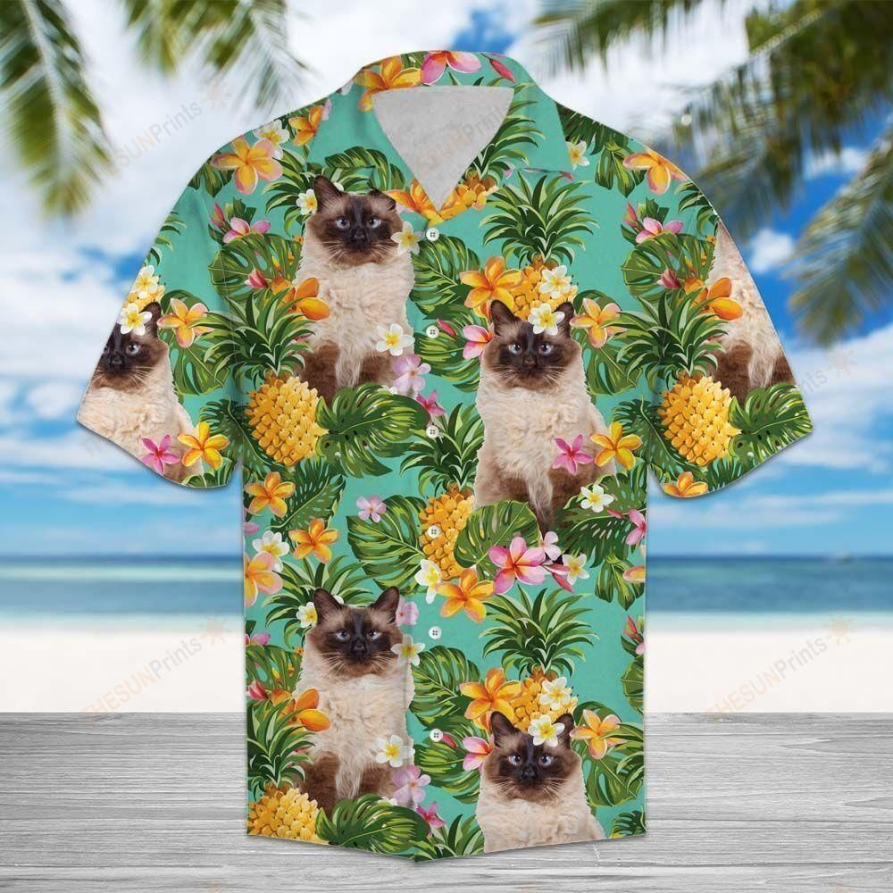 Tropical Pineapple Balinese Aloha Hawaiian Shirt Colorful Short Sleeve Summer Beach Casual Shirt For Men And Women