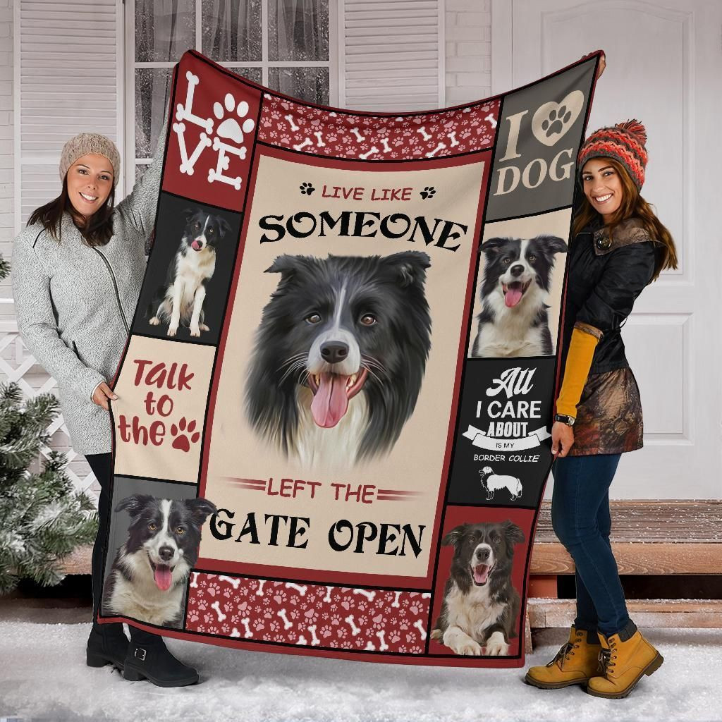 Border Collie Blanket – Bl16303, Christmas Gift, Dog Lover Blanket