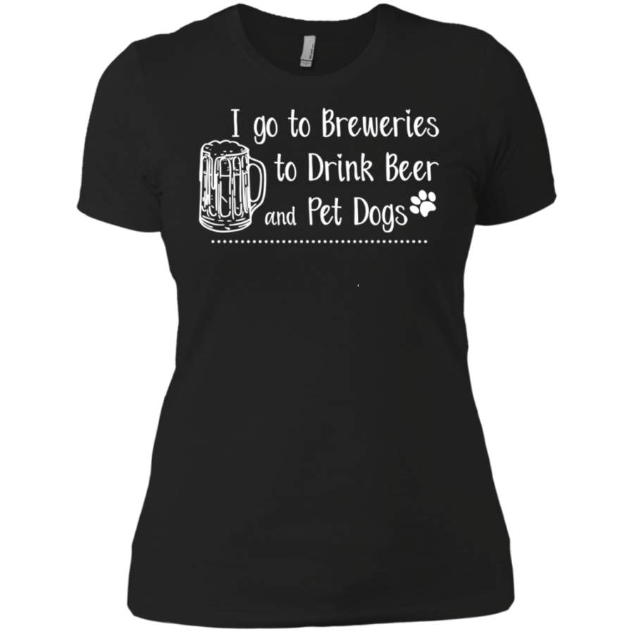 AGR Drink Beer Pet Dogs Ladies T-Shirt