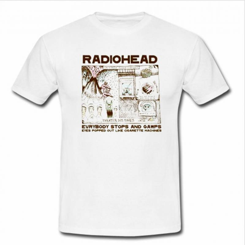 Radiohead Colored In Drawing T Shirt