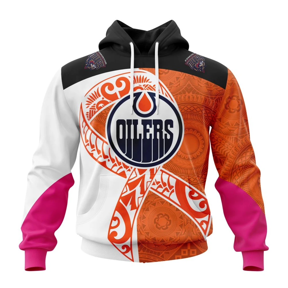 Hoodie Edmonton Oilers, Specialized Samoa Fights Cancer Jersey Qtnhl080524A372Hd