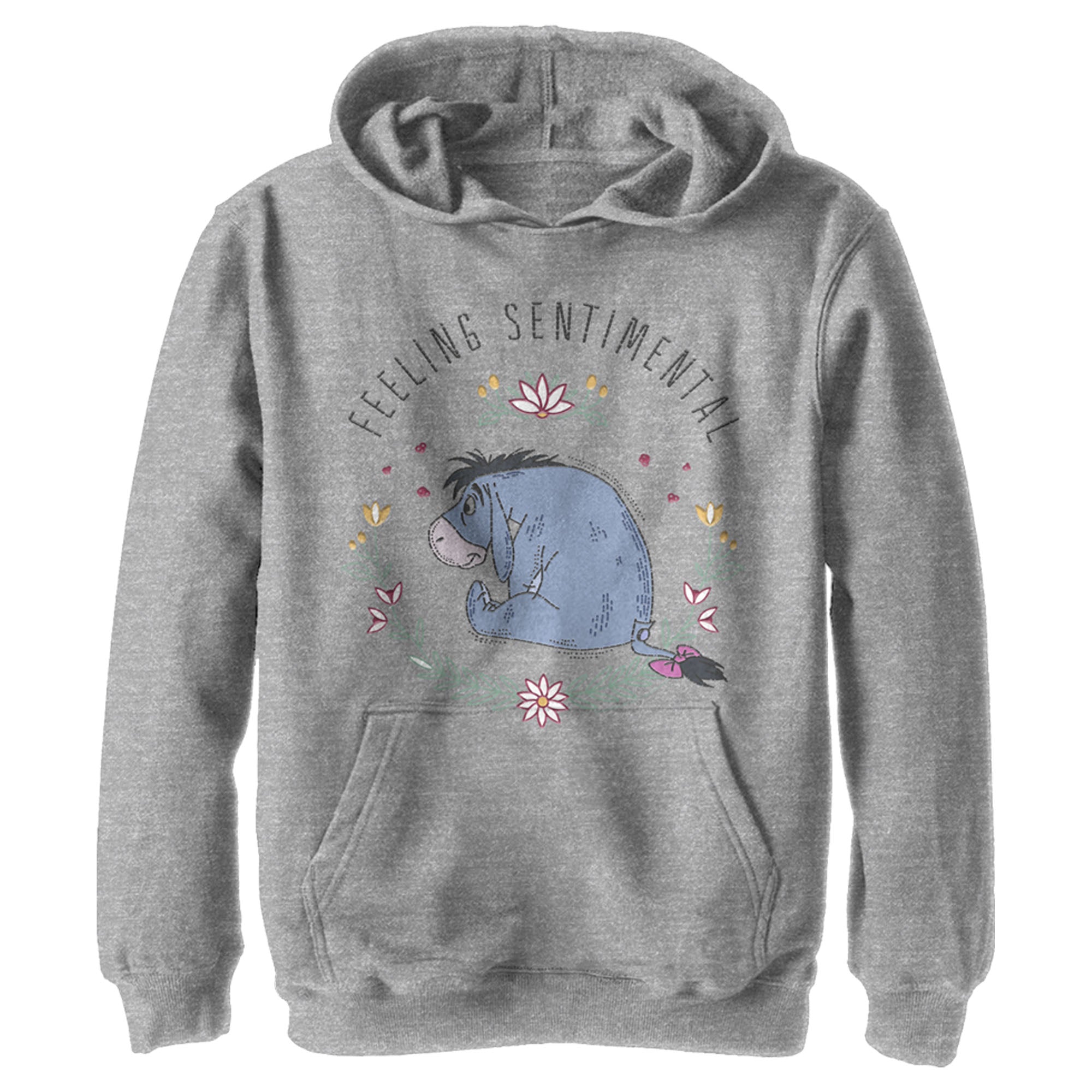 Boy’S Winnie The Pooh Eeyore Feeling Sentimental With Flowers Pull Over Hoodie