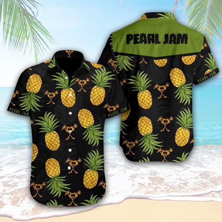 Pearl Jam Pineapple Summer All Over Printed Hawaii Shirt Size S Ha84773