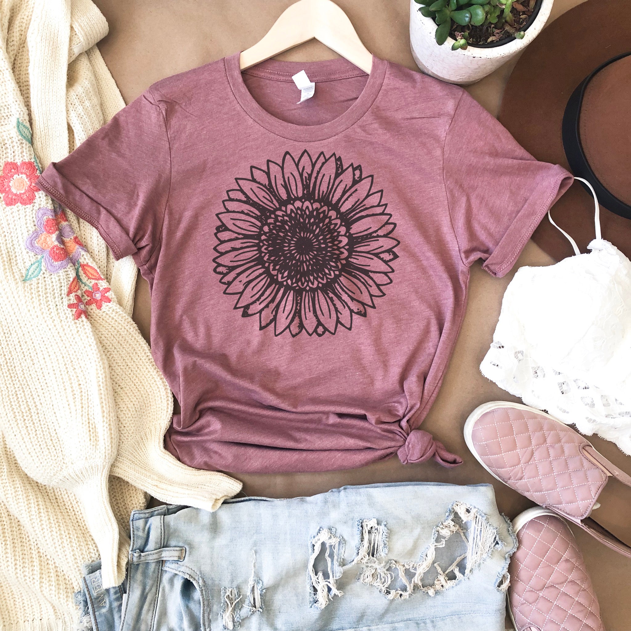 Sunflower Drawing Shirt