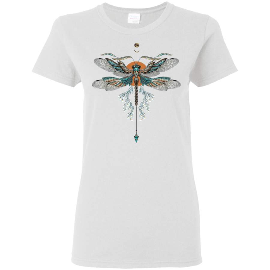 AGR Dragon Fly Tattoo Womens T-Shirt