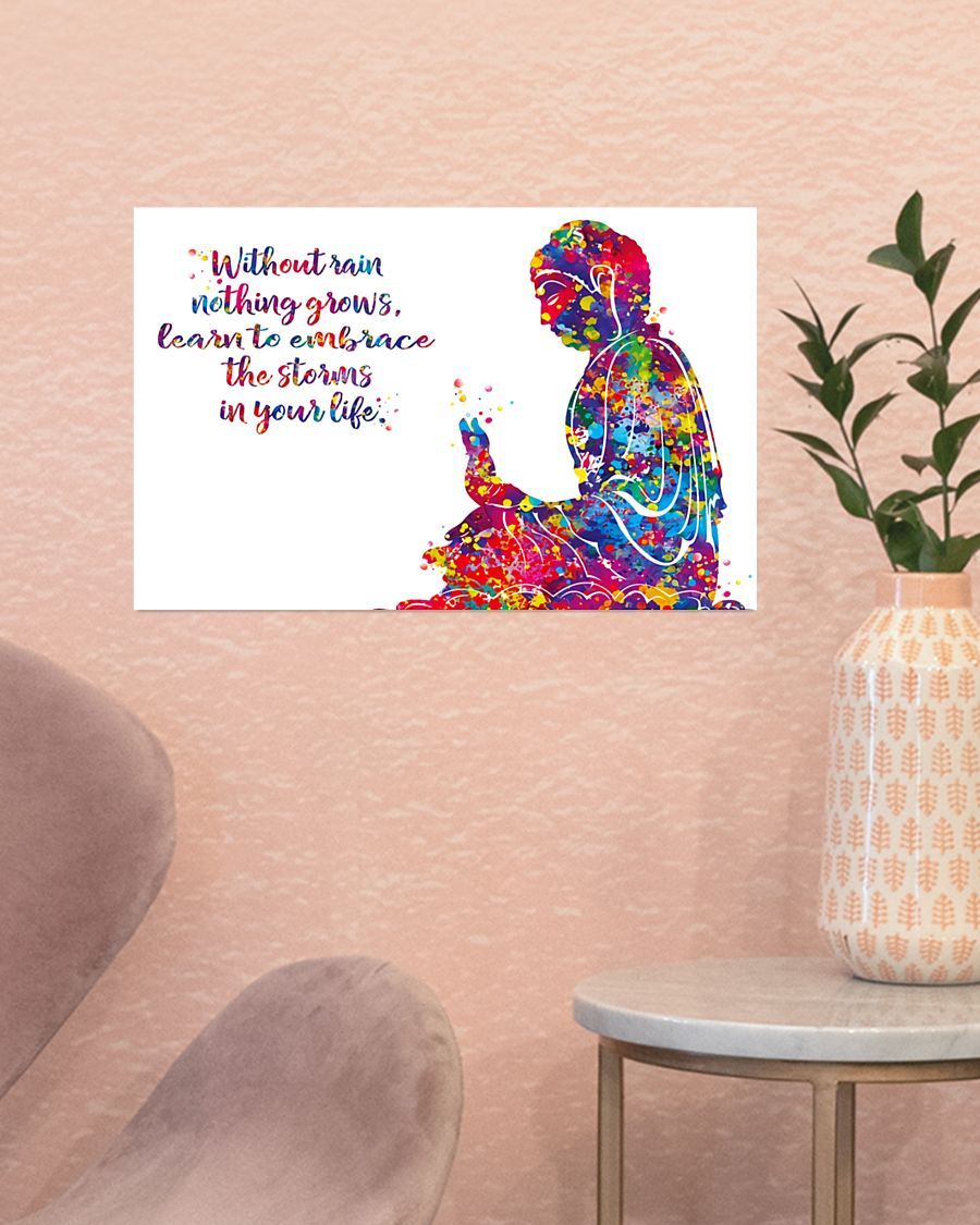 Learn To Embrace The Storms In Your Life Horizontal Canvas And Poster | Wall Decor Visual Art