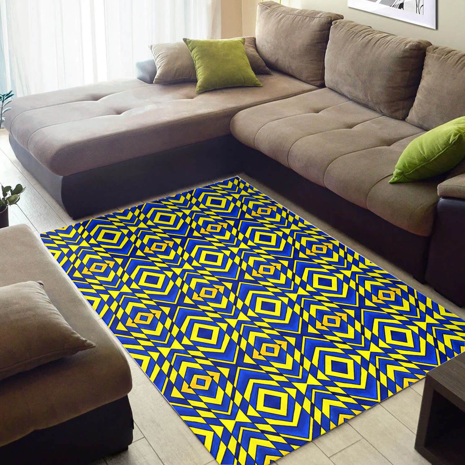 Modern African American Rug Modern African Inspired Afrocentric Pattern Art African Carpet African Inspired Living Room WBG3205