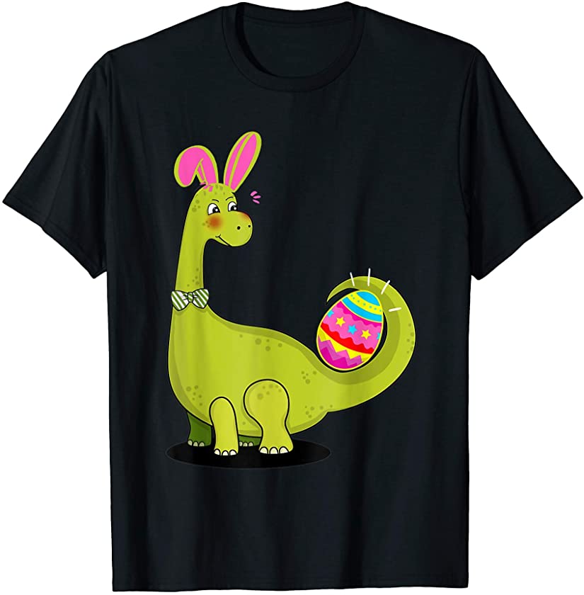 Brontosaurus Bunny Ears Egg Day Dinosaur Dino Boys T-shirt T-Shirt