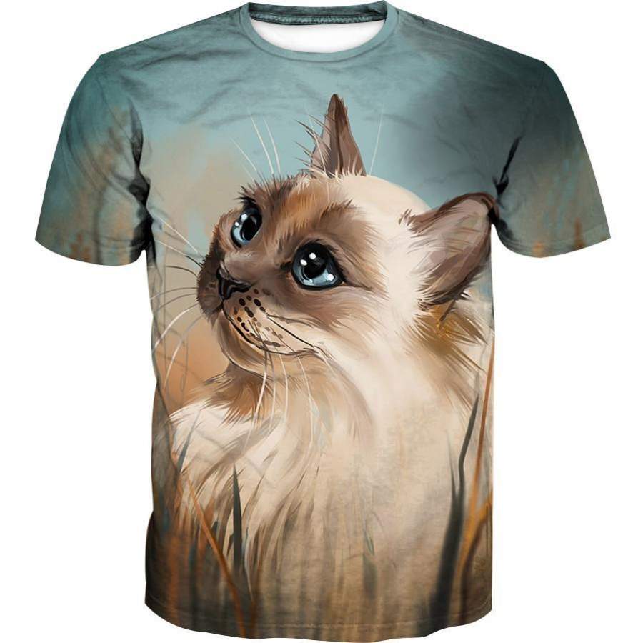 Beautiful Cat T-Shirt – Animal Clothing