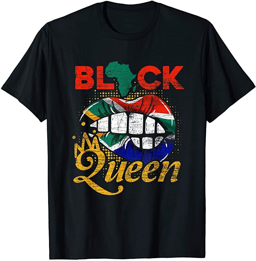 Black Queen Black History Women Girls Gift African American T-Shirt