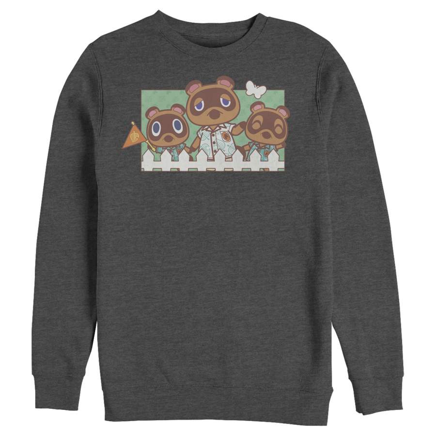 Nintendo Men’s Animal Crossing Nook Family Portrait Sweatshirt
