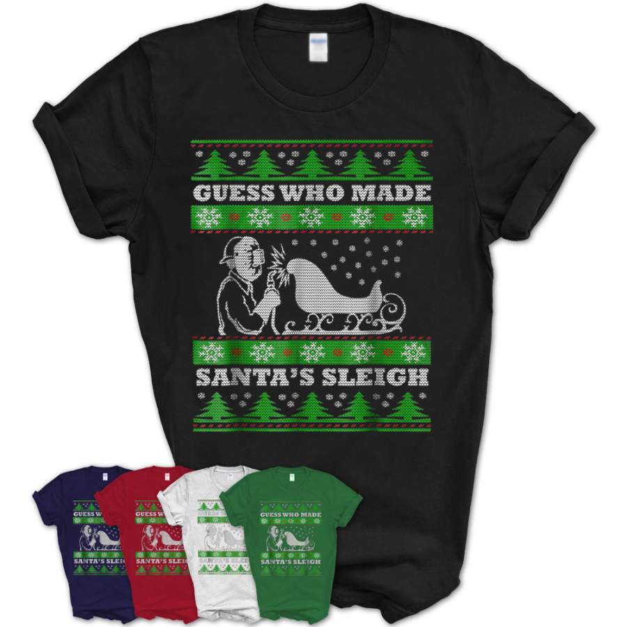 Ugly Christmas Welder Shirt Funny Xmas Gift Welders T-Shirt