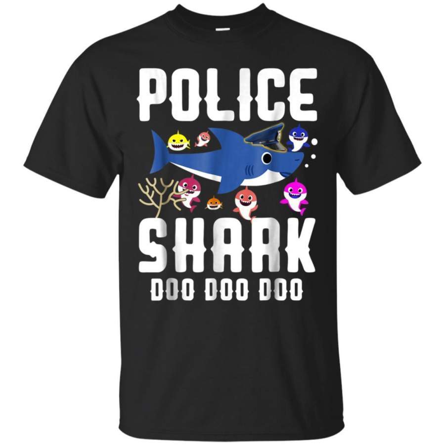 AGR Police Shark Doo Funny Jaq T-shirt