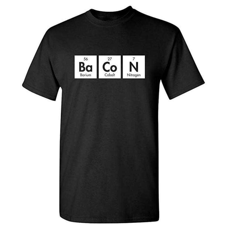 Bacon Elements Adult Humor Graphic Novelty Sarcastic Funny T Shirt