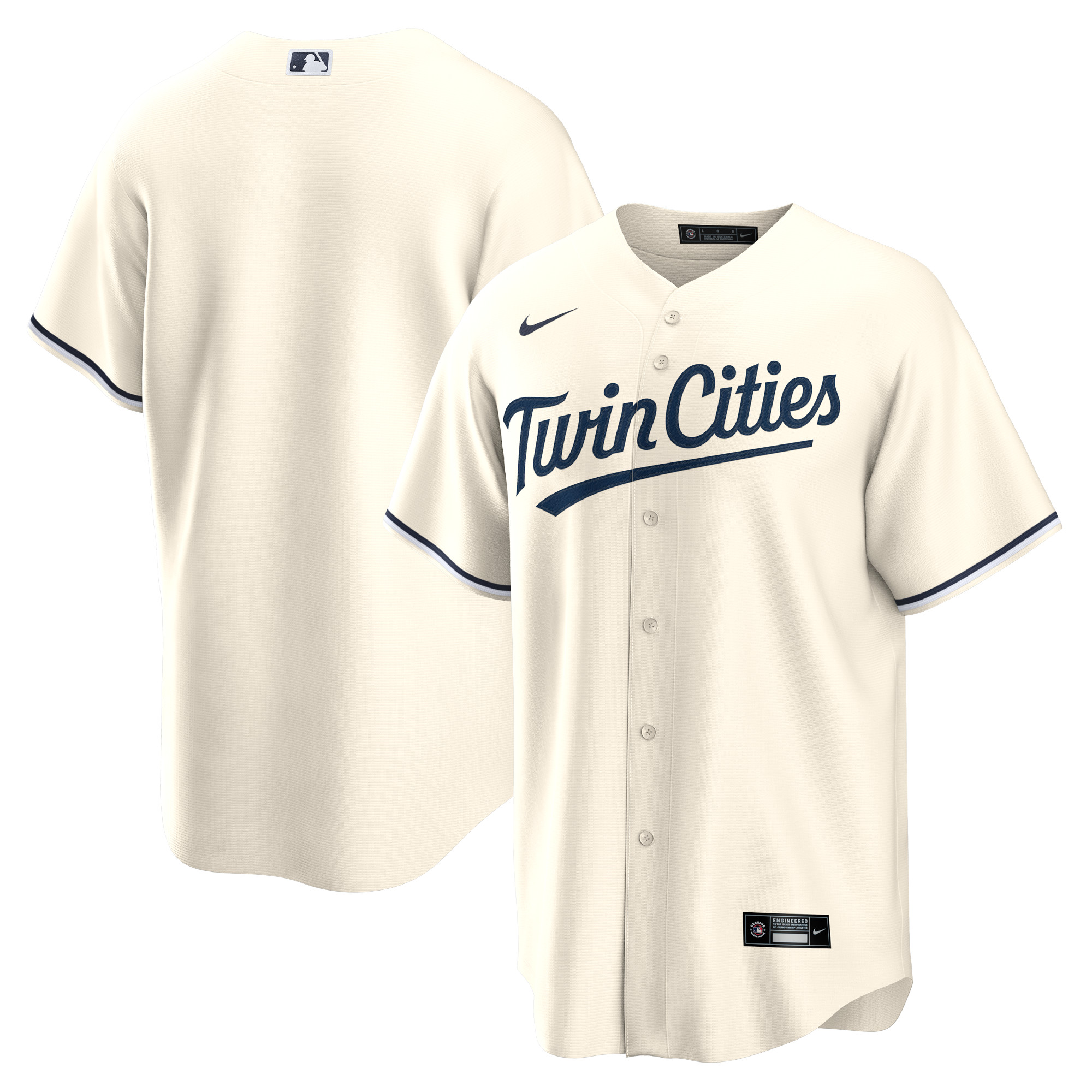 Minnesota Twins Alternate Replica Team Jersey – Cream