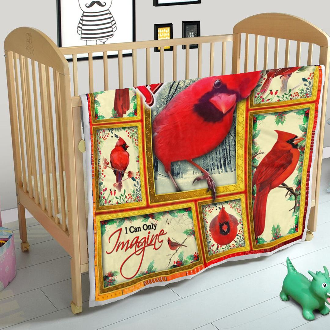 Cardinal Bird Fleece Blanket bf1880