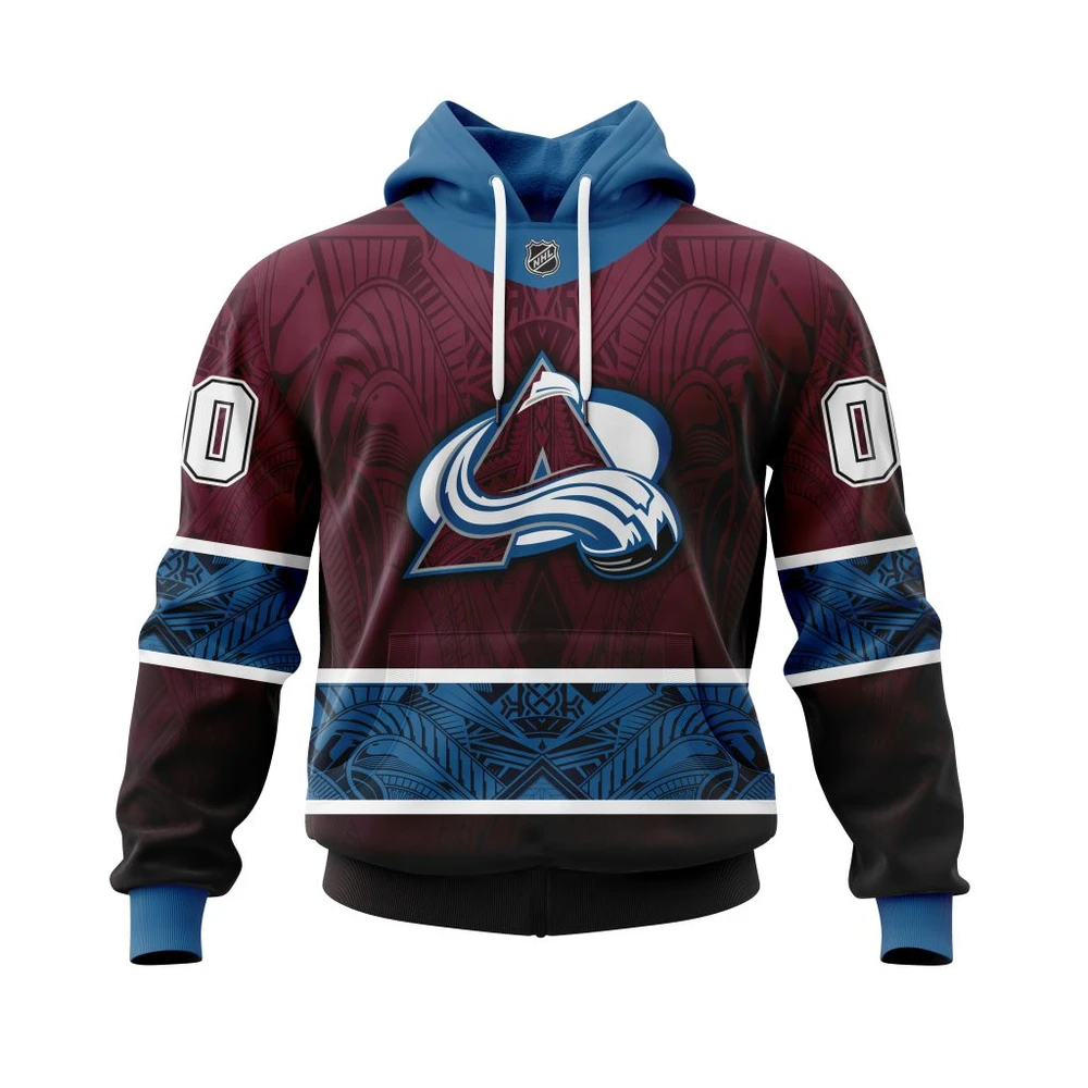 Hoodie Colorado Avalanche, Specialized Native With Samoa Culture V0222 Qtnhl080524A405Hd