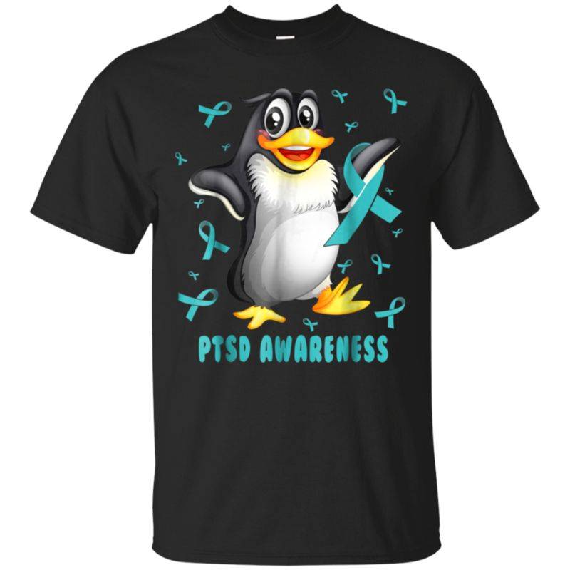 Ptsd Awareness Cute Penguin Survivor T Shirt Gift Men Women