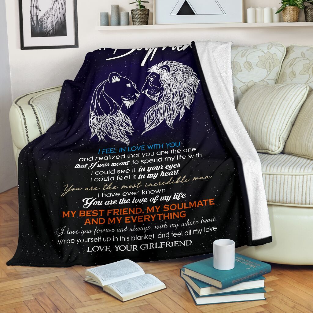 To My Boyfriend You Are The Love Of My Life Fleece Blanket Gift For Family, Birthday, Boyfriend, Gift For Him Gift Home Decor Bedding Couch Sofa Soft And Comfy