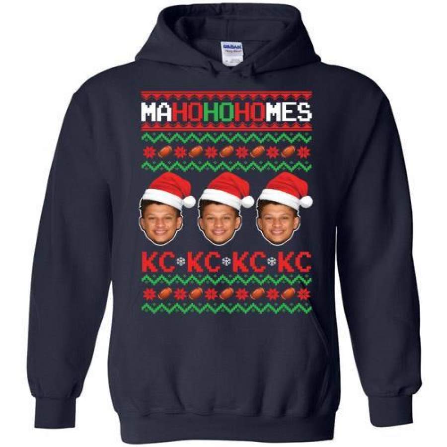 Patrick Mahomes Ma Ho Ho Homes Christmas Hoodie