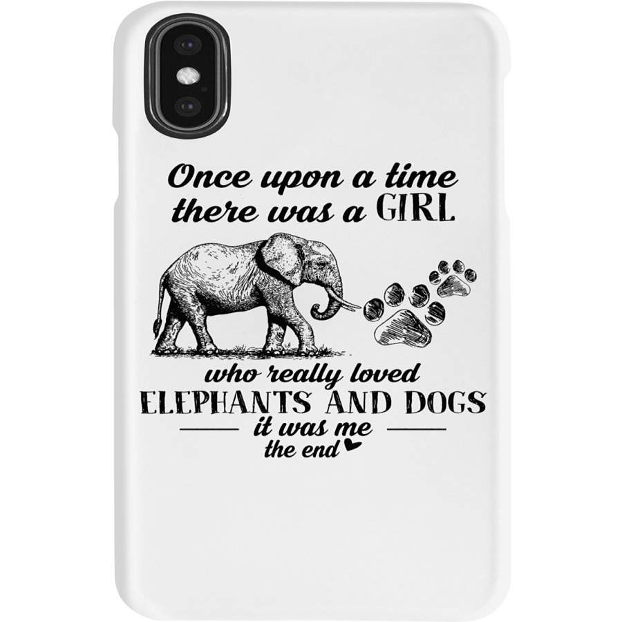 Once Upon A Time There Was A Girl Who Really Loved Elephants And Dogs Phone case