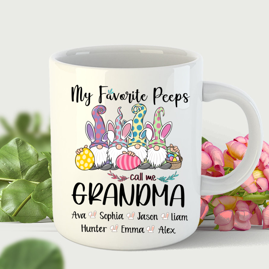 My Favorite Peeps Call Me Grandma Easter Mug