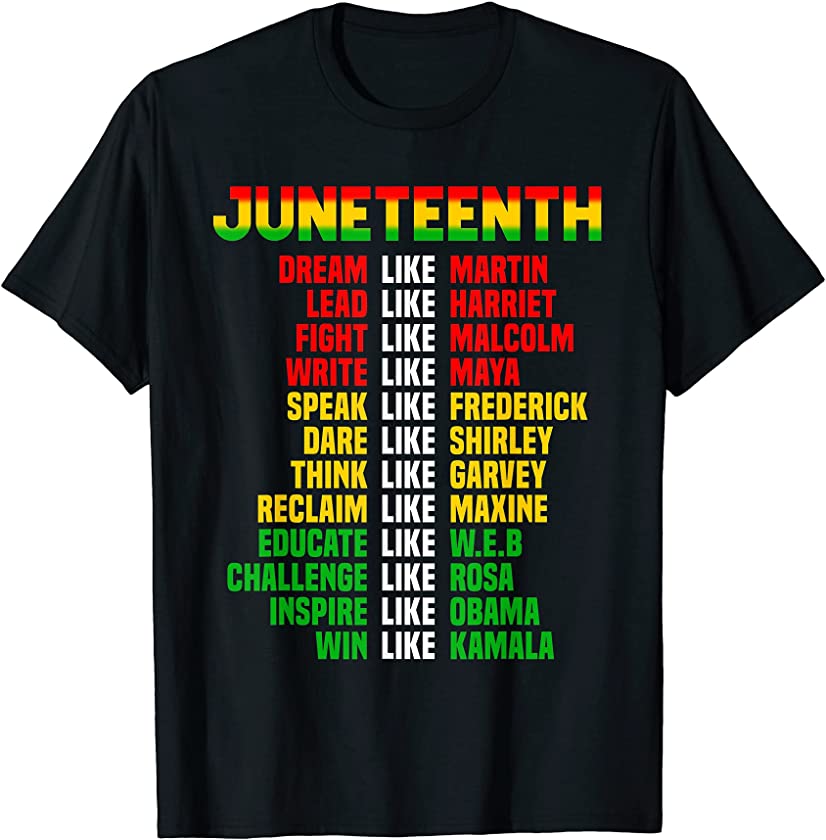 Women Men Black Afro Melanin Juneteenth History Since 1865 T-Shirt