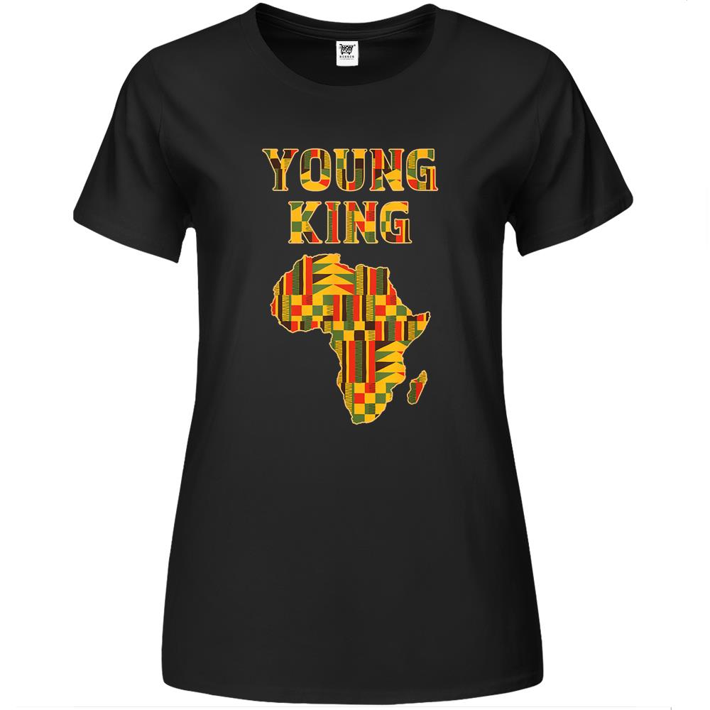 Cool African Kente Art Men Boys Kids African American Print Premium Womens T Shirts