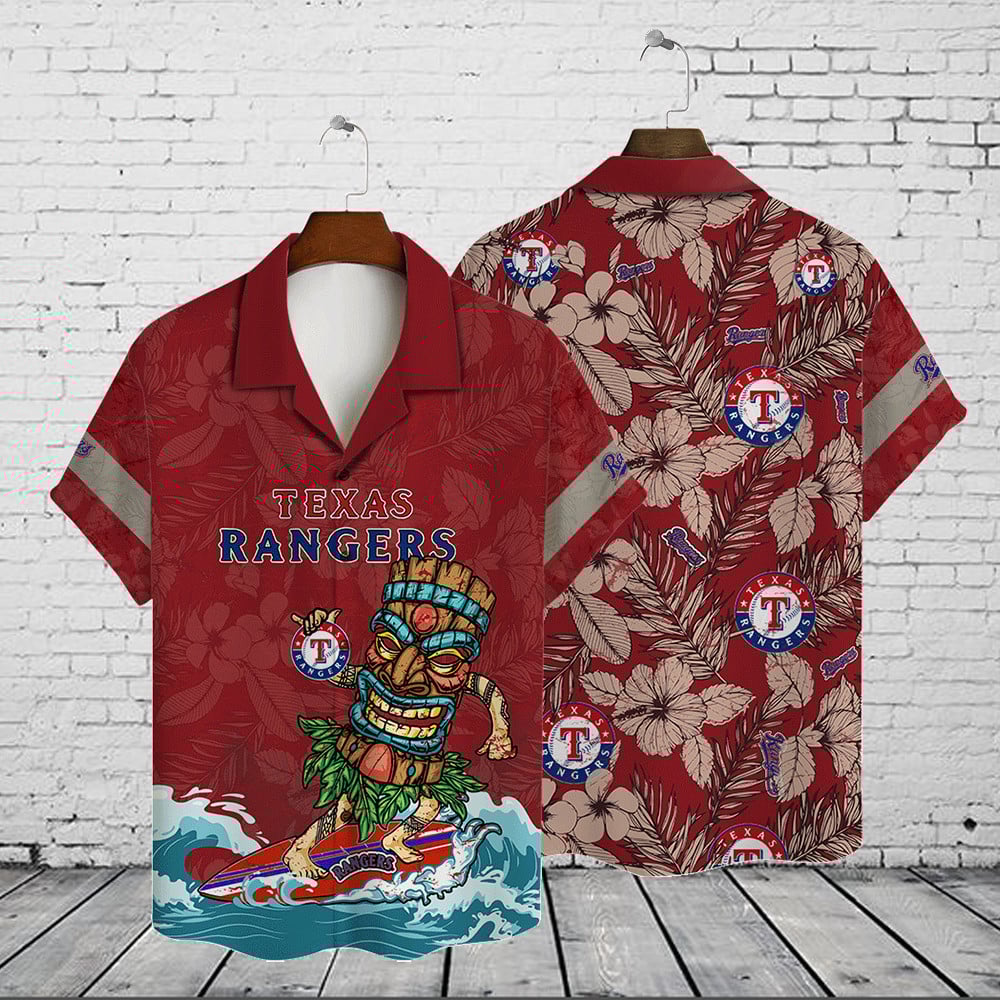 Texas Rangers 2023 Aop Hawaiian Shirt V15