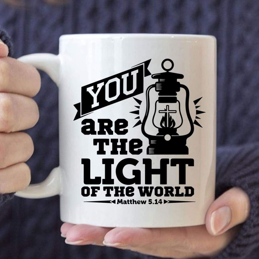 Matthew 5:14 you are the light of the world coffee mug