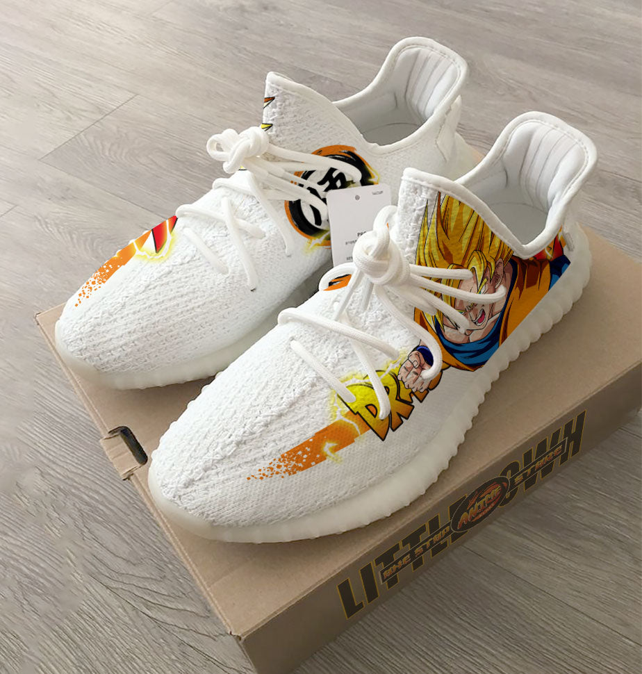 Son Goku Super Saiyan Shoes Custom Dragon Ball Anime Yz Boost Sneakers