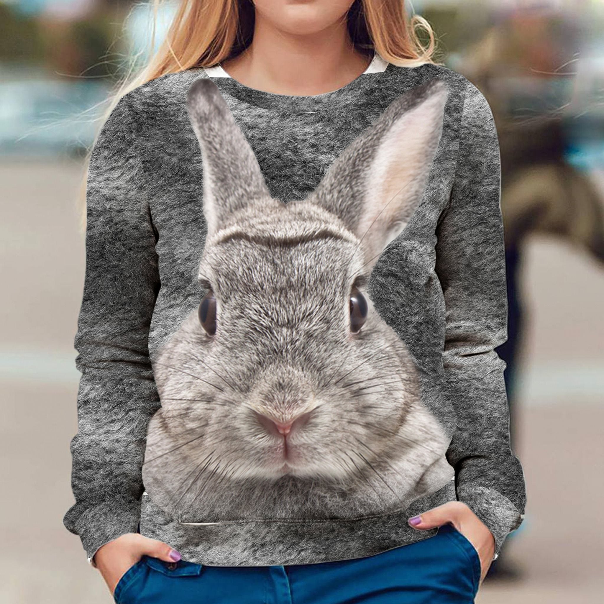 Real Rabbit 3D Sweater Sweatshirt