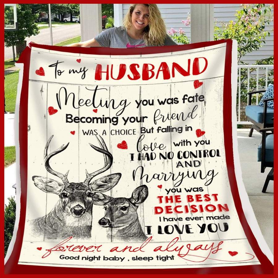 Deer Blanket Giving Husband Meeting You Was Fate