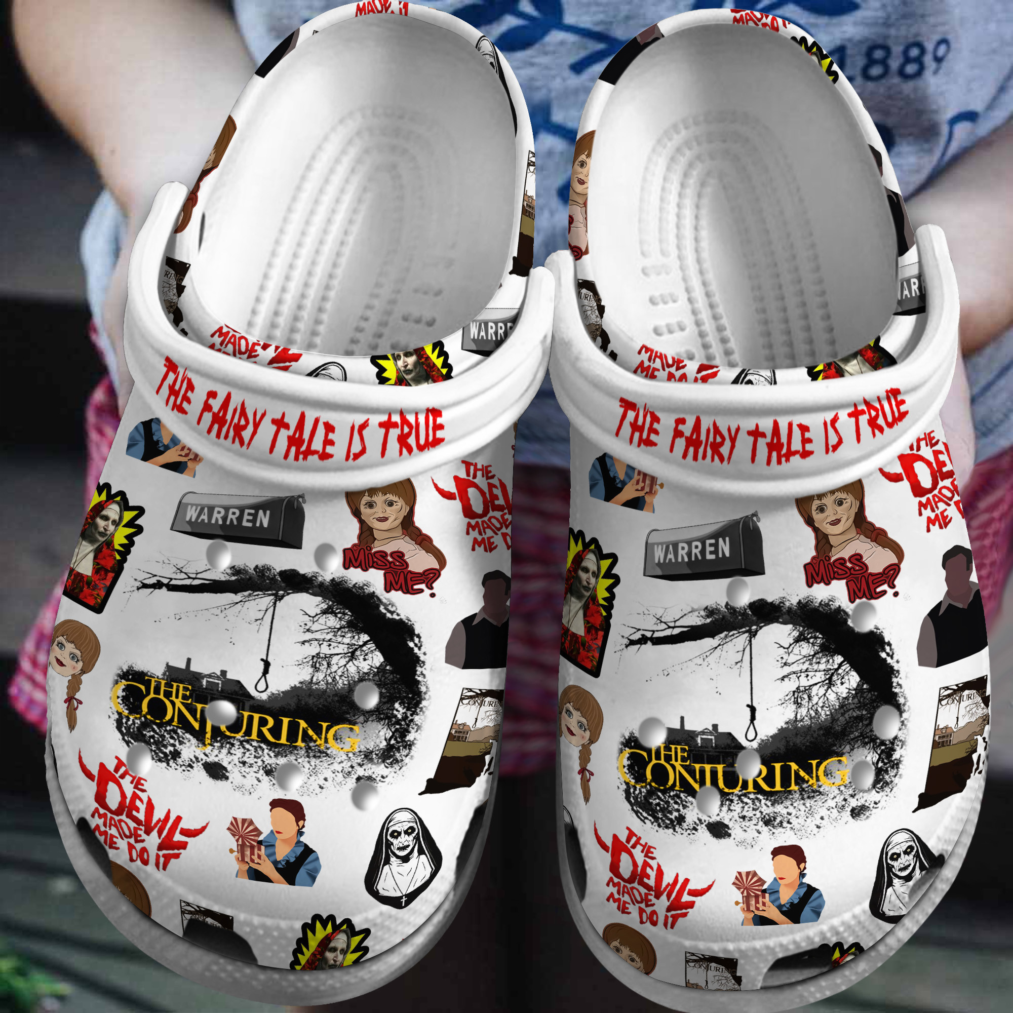 The Conjuring Movie Crocs Crocband Clogs Shoes Comfortable For Men Women and Kids