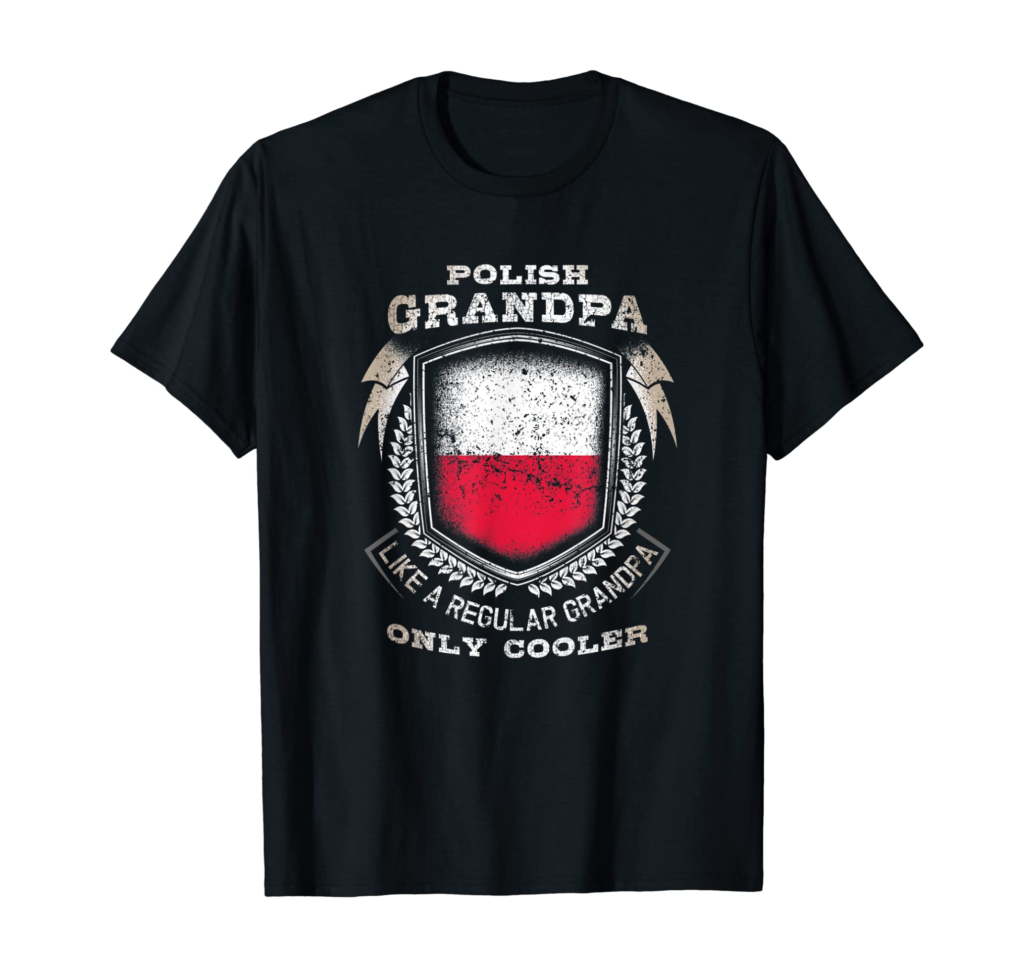 Mens Polish Grandpa Like A Regular Grandpa Only Cooler Funny T-Shirt