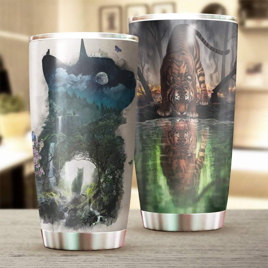 Tainless Stainless Steel Insulated Tumbler Cup, Tiger  Animal Father 039;S Day Gifts, Mother 039;S Day Giftweekly Outfits Brand