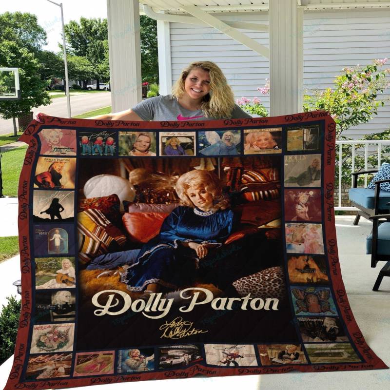 M Dolly Parton Quilt Blanket Ver 1