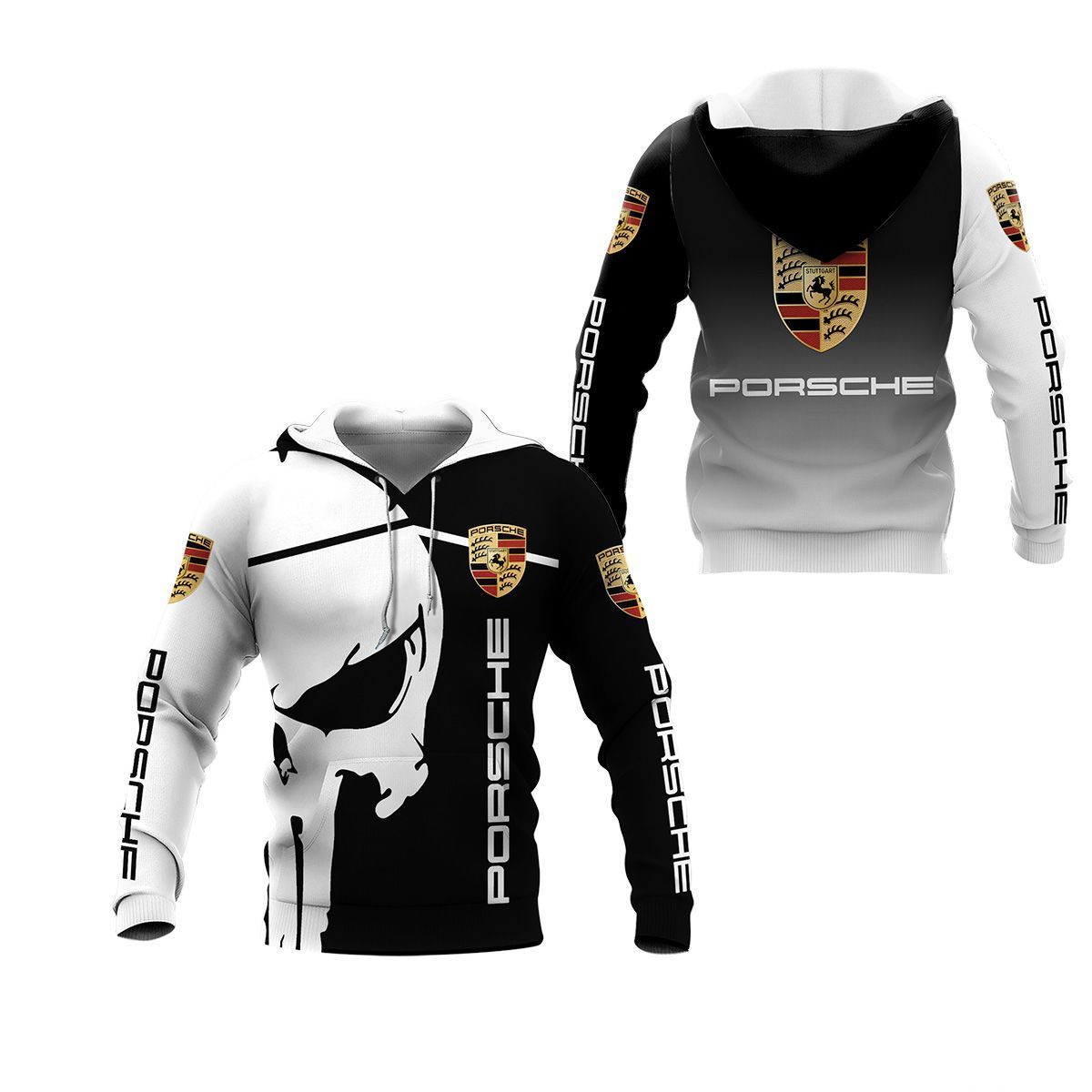 3D All Over Printed Porsche LPH-NH Shirts Ver 1 (Black)