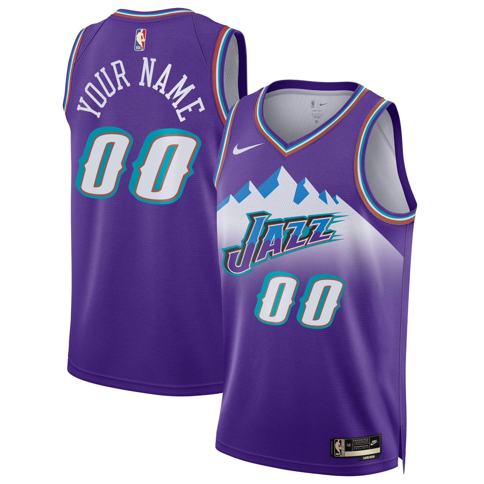 Utah Jazz Unisex 2022/23 Custom Swingman Jersey – Classic Edition – Purple