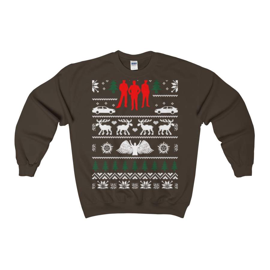 supernatural ugly christmas sweatshirt xmas