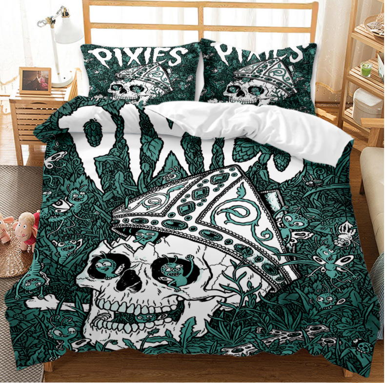 3D Halloween Skeleton Quilt Cover Set Bedding Set Duvet Cover Pillowcases 8