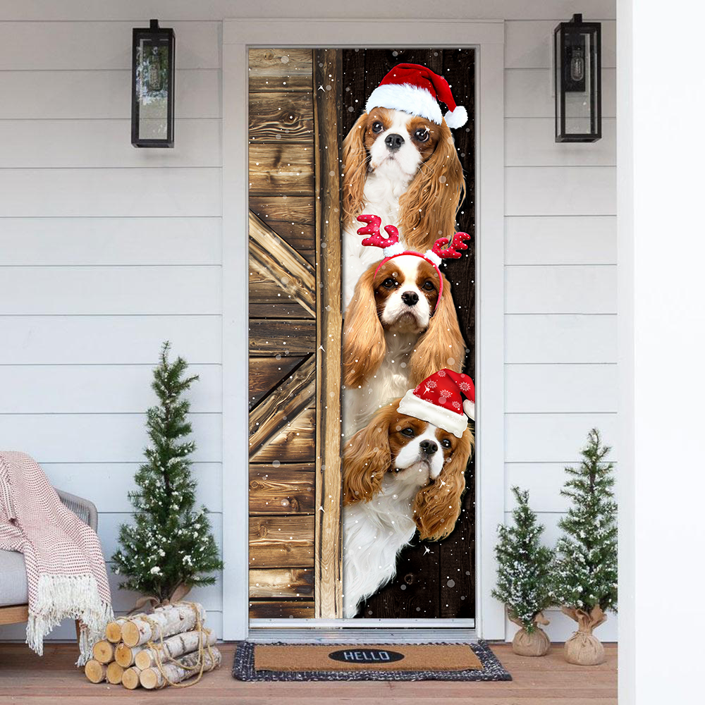 Tmarc Tee Cavalier King Charles Spaniel Door Cover Christmas Gift Home Decor