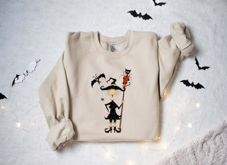 Perfectly Wicked Halloween Sweatshirt,Happy Halloween Shirt,Halloween Party Crewneck Sweatshirt All Over Print Sweatshirt For Women Sweatshirt For Men