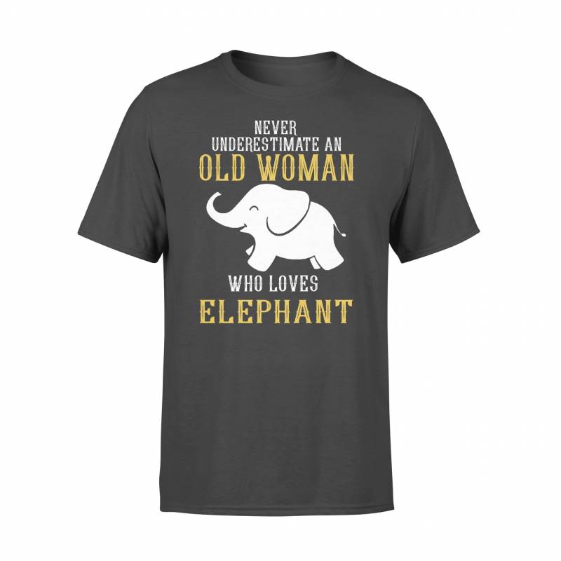 NEVER OLD WOMAN WHO LOVES elephant – Standard T-shirt