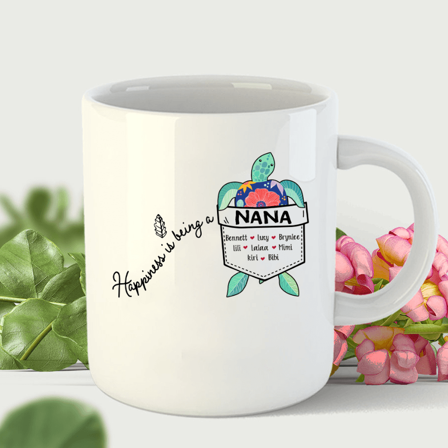 Happiness Is Being A Nana Turtle Mug