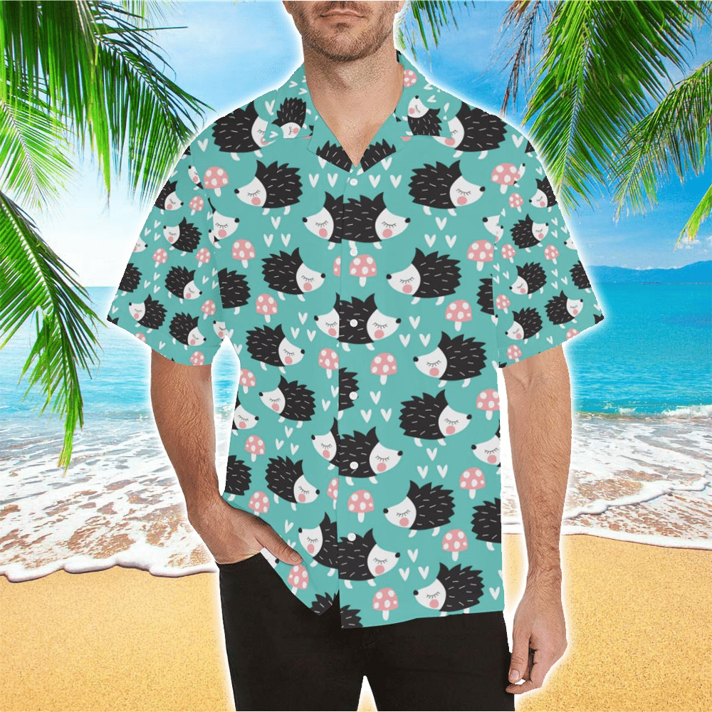 Hedgehog Hawaii Shirt For Lover Gifts Aloha Ha30600