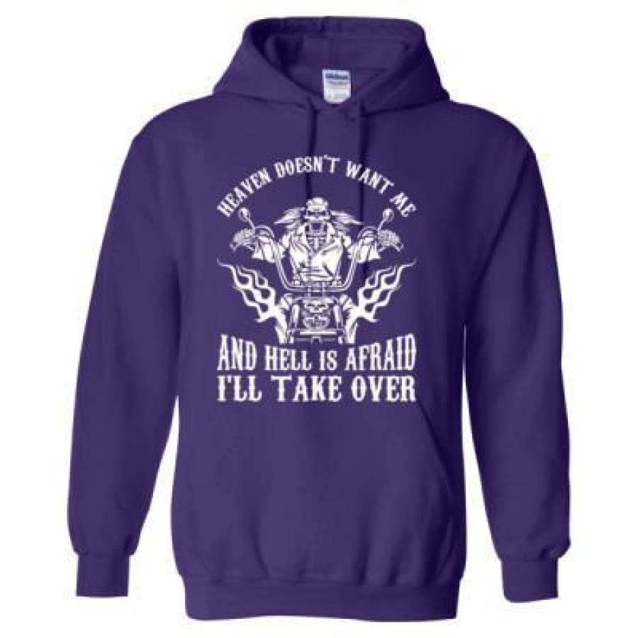 AGR Heaven Doesnt Want Me And Hell Is Afraid I Will Take Over – Heavy Blend™ Hooded Sweatshirt