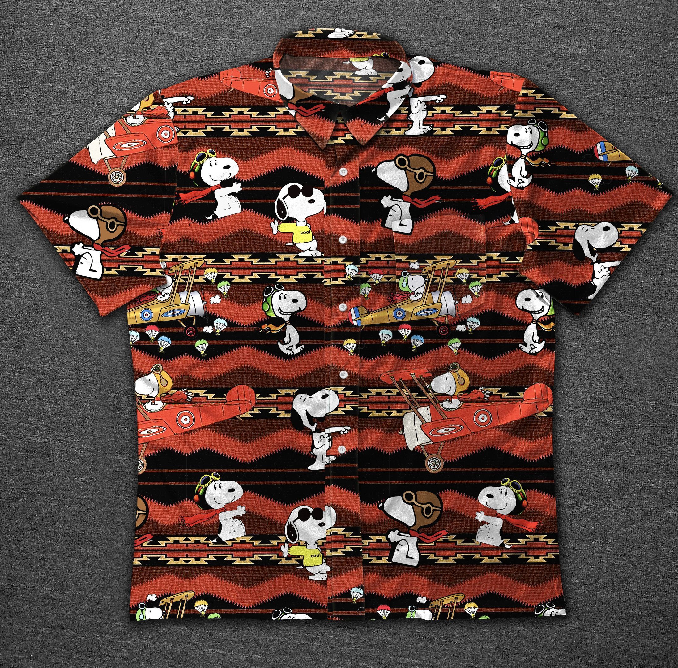 Snoopy Vintage Cotton Mens Hawaii Ha18791